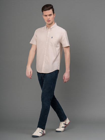 RedTape Rust Oxford Shirt for Men | Durable & Stylish