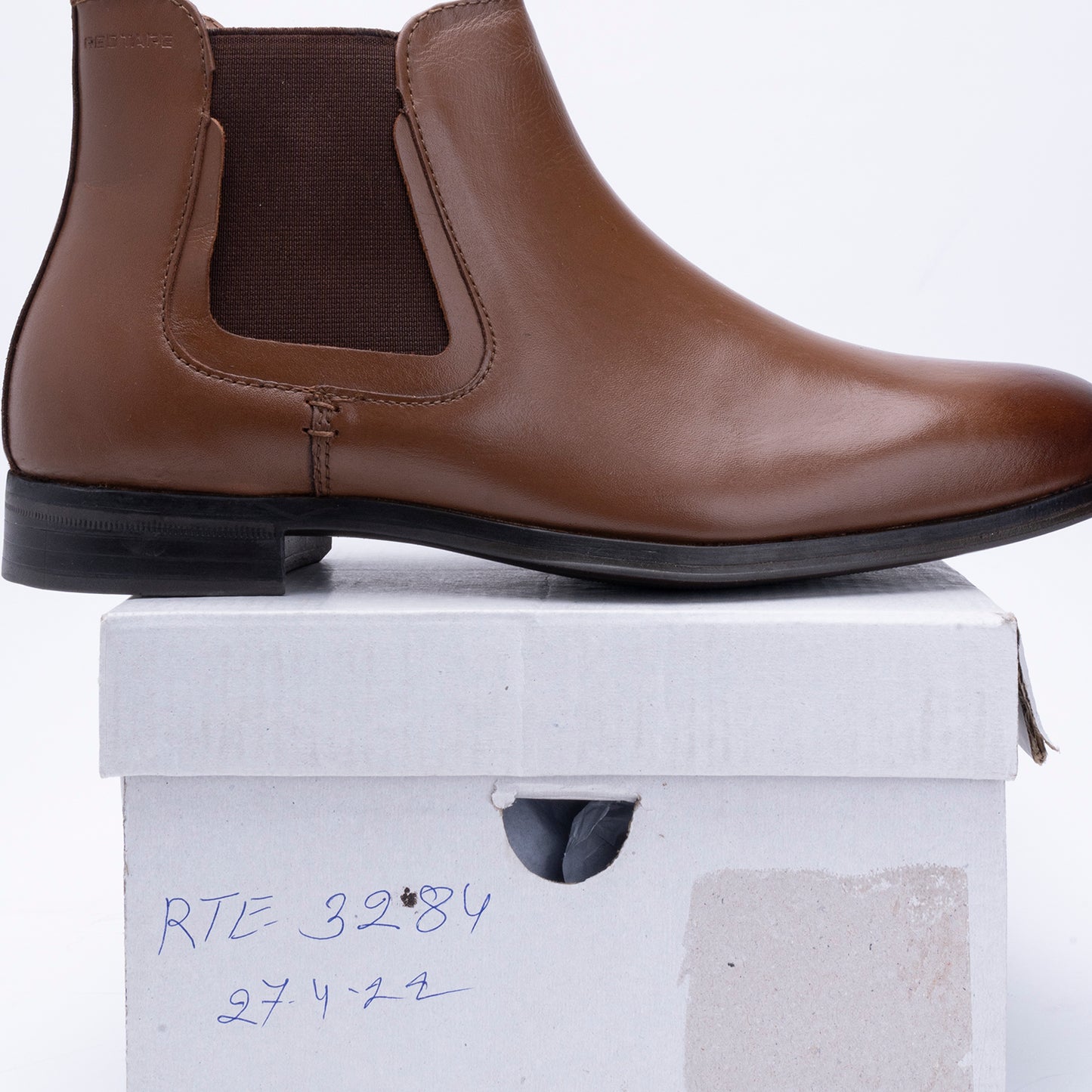 RedTape Men Tan Genuine Leather Ankle Length Boots