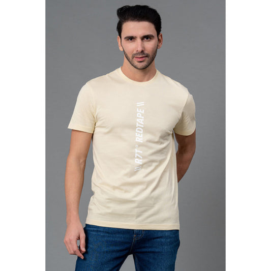 RedTape Graphic Print T-Shirt for Men | Casual Half Sleeve T-Shirt | Round Neck Printed Cotton T-Shirt