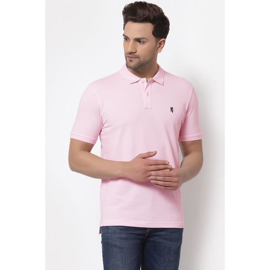 RedTape Men's Pink Half Sleeve T-Shirt
