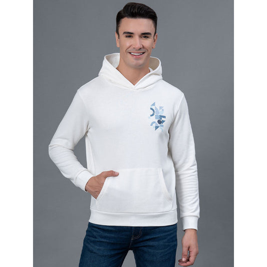 RedTape Casual Off White Hoodie for Men | A Fusion of Style and Comfort