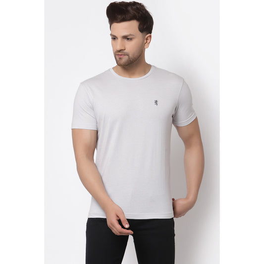 RedTape Men's Light Grey Half Sleeve T-Shirt