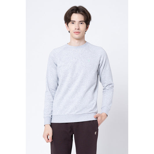RedTape Men's Light Grey Melange Regular Sweatshirt