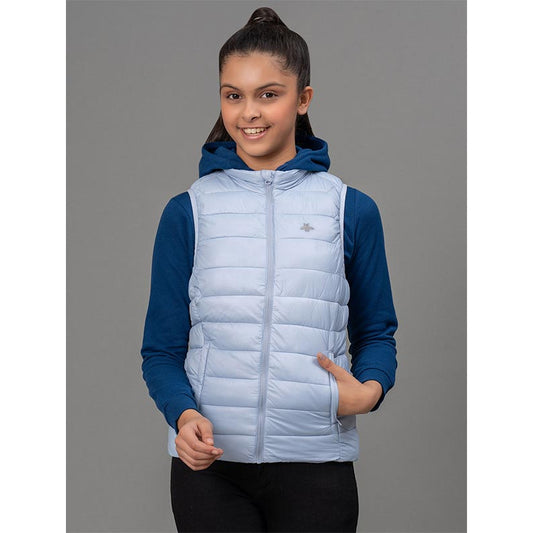 Mode By RedTape Light Grey Jacket for Girls | Warm and Comfortable