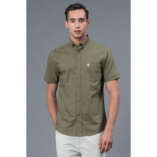 RedTape Cotton Casual  Shirt for Men | Solid Woven Shirt | Button Down Cotton Shirt for Men