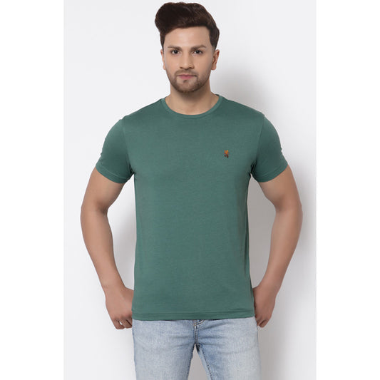 RedTape Men's Green Half Sleeve T-Shirt