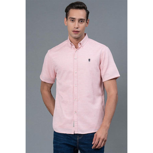RedTape Men's Casual Peach Color Shirt  | Solid Shirt | Cotton Comfortable Shirt for Men