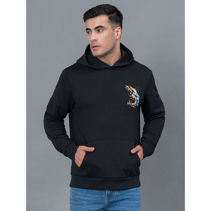 RedTape Casual Black Hoodie for Men | A Fusion of Style and Comfort