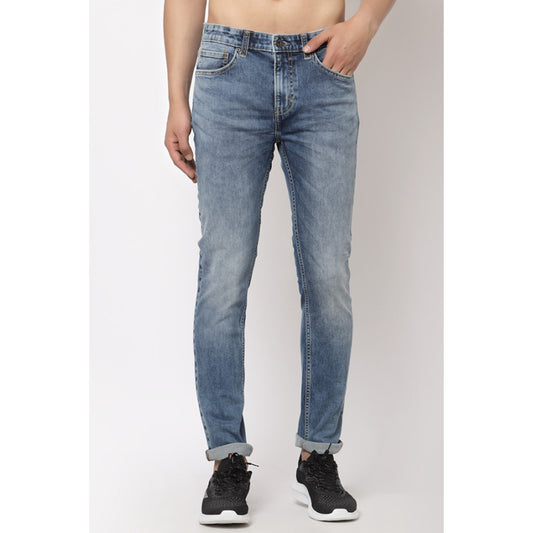 RedTape Men's Mid Blue Skinny Jeans