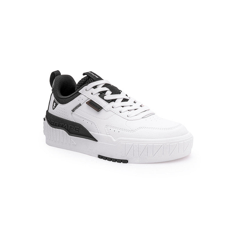 RedTape Solid Casual Sneaker Shoes For Women | Elegant White and Black Design with Comfort-Enhancing Features