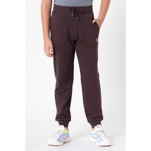 RedTape Boy's Brown Solid Jogger