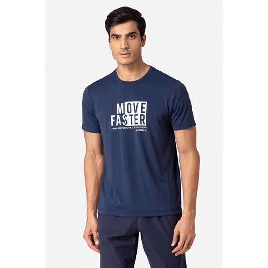 RedTape Men's Blue Half Sleeve T-Shirt