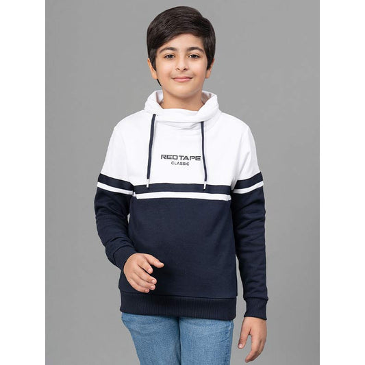 RedTape White Sweatshirt for Boys | Warm and Comfortable