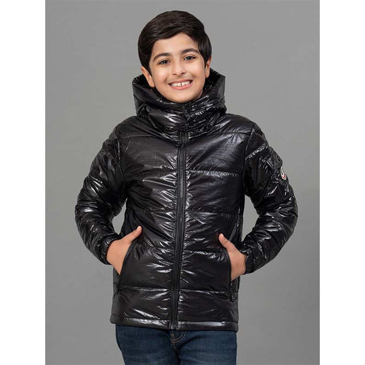 RedTape Black Jacket for Kids | Comfortable and Stylish