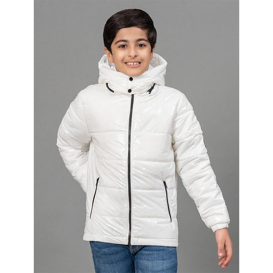 RedTape White Jacket for Kids | Comfortable and Stylish