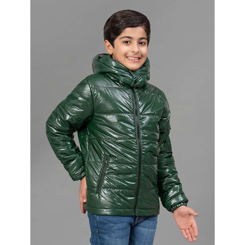 RedTape Green Jacket for Kids | Comfortable and Stylish