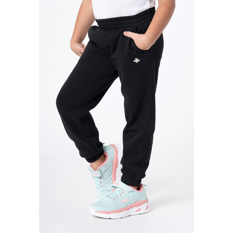 Mode by RedTape Girl's Black Solid Jogger