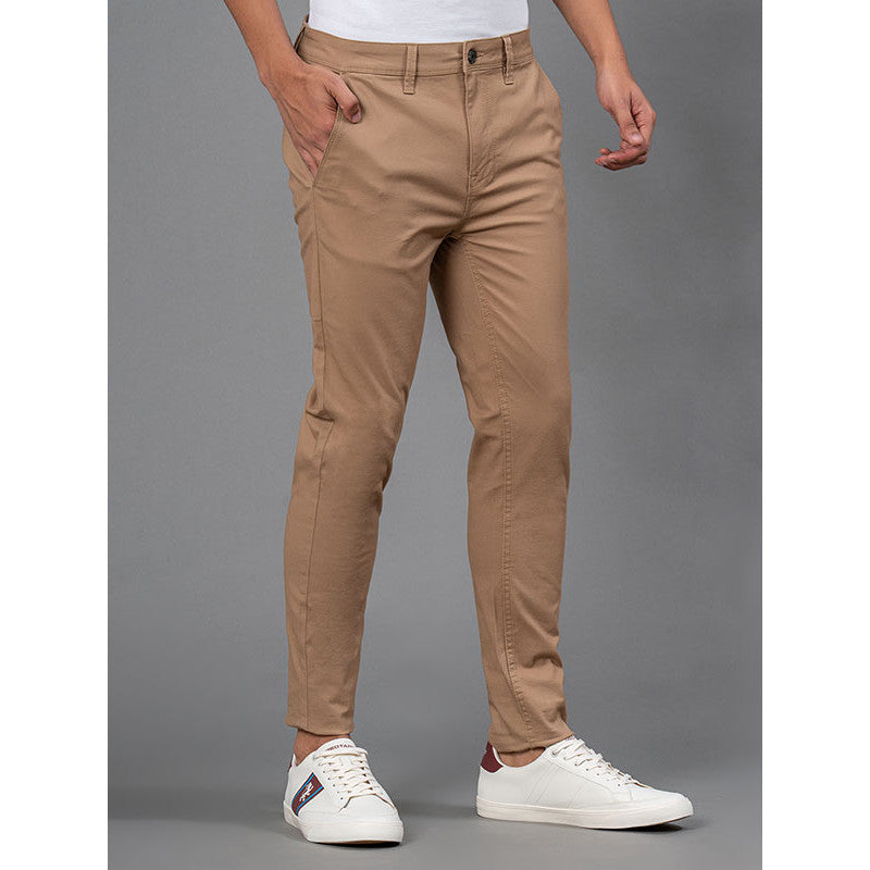 RedTape Casual Chinos For Men | Tan | Solid Woven Chinos | Skinny |Comfortable & Breathable | Durable & Moisture Absorbent | Cotton Chinos For Men