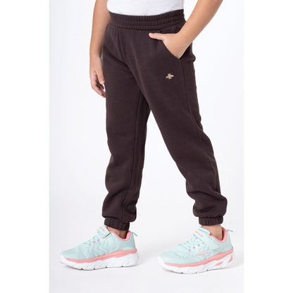 Mode by RedTape Girl's Brown Solid Jogger