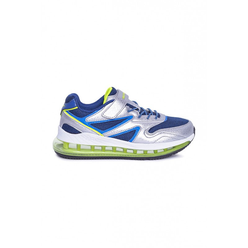 RedTape Unisex Kids Silver And Blue Sports Shoes