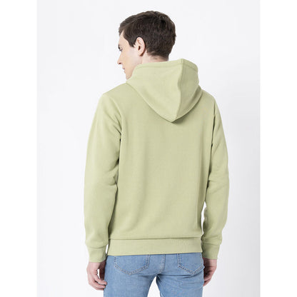 RedTape Men's Leaf Green Hoodie | Cotton- Polyester | Regular Fit for Ultimate Comfort