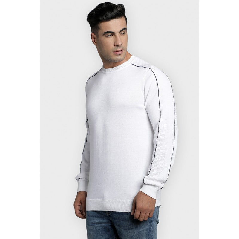 Mens White Sweater