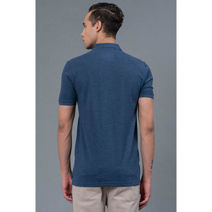 RedTape Navy Blue Men's Polo T-Shirt | Casual Cotton T-Shirt | Half Sleeves Polo T-Shirt