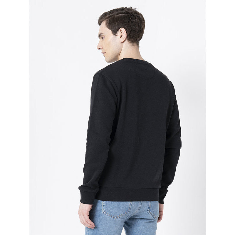 RedTape Black Casual Sweatshirt for Men | Full Sleeve | Round Neck