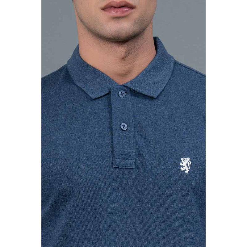 RedTape Navy Blue Men's Polo T-Shirt | Casual Cotton T-Shirt | Half Sleeves Polo T-Shirt