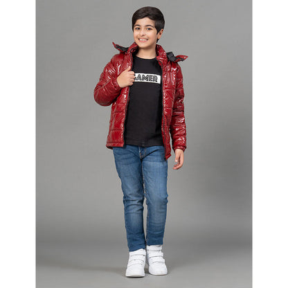 RedTape Maroon Jacket for Kids | Comfortable and Stylish