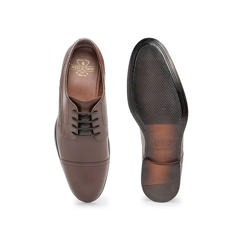 RedTape Formal Derby Shoes for Men | Soft Cushioned Insole, Slip-Resistance, Dynamic Feet Support, Arch Support & Shock Absorption