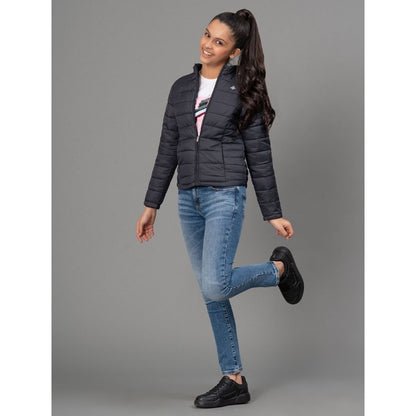 Mode By RedTape Black Jacket for Girls | Warm and Comfortable