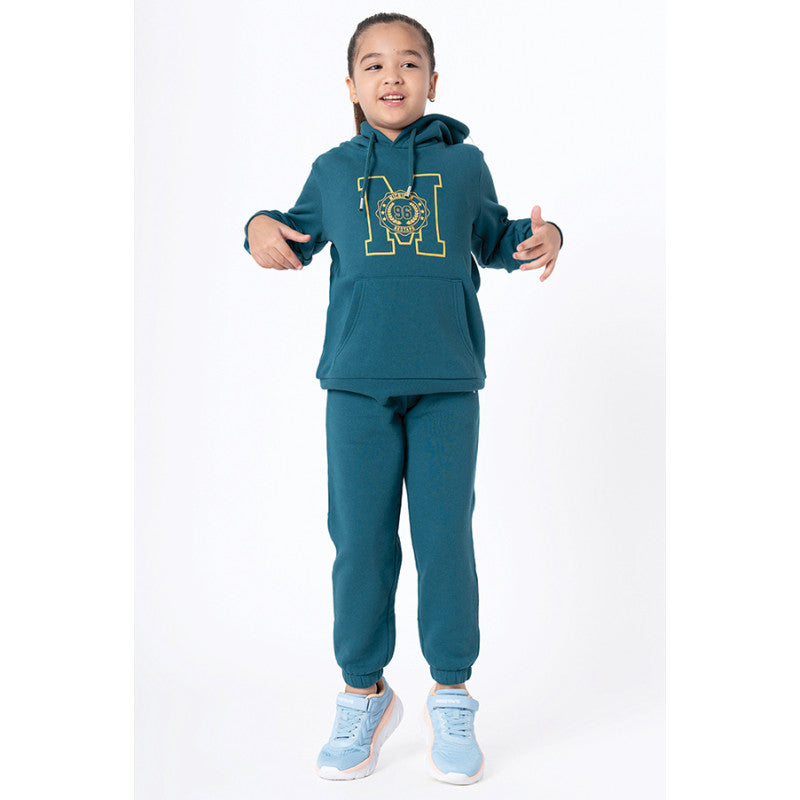 Mode by RedTape Girl's Turquoise Solid Jogger
