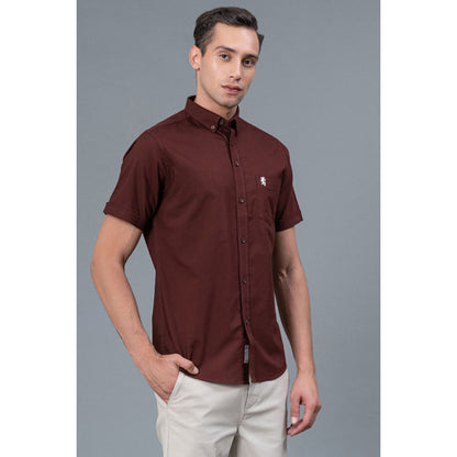 RedTape Button Down Collar Casual Cotton Shirt for Men | Cotton Shirt for Men| Comfortable Half Sleeves for Men