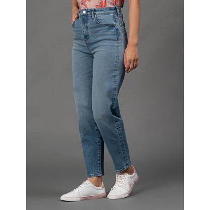 Mode By RedTape Jeans For Women| Light Blue | Comfortable & Breathable | Durable & Moisture Absorbent | Mom Fit