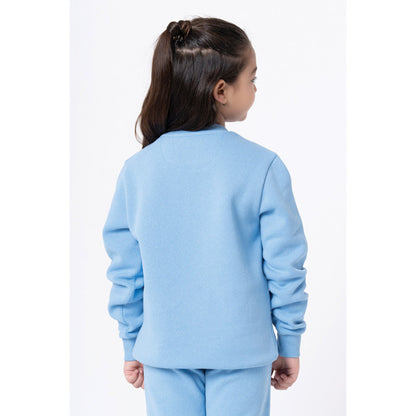 Red Tape Kids Unisex Slate Blue Embroidered Sweatshirt