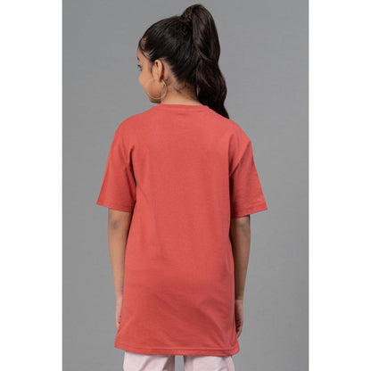 RedTape Unisex Kids T-Shirt- Best in Comfort| Cotton| Cool Pink Colour| Regular look| Round Neck pattern