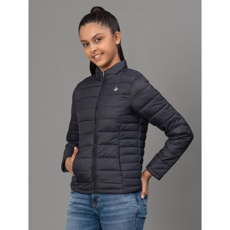 Mode By RedTape Black Jacket for Girls | Warm and Comfortable