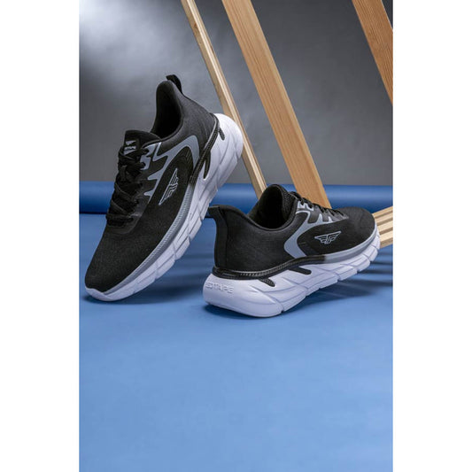 RedTape Black Sports Shoes for Men's- Lace-Up Shoes, Perfect Walking & Running Shoes for Men's