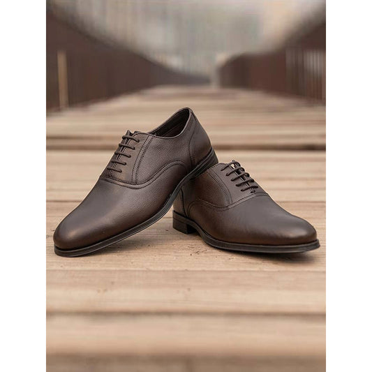 Red Tape Genuine Leather Formal Oxford Shoes for Men | Soft Cushioned Insole, Slip-Resistance, Dynamic Feet Support, Arch Support & Shock Absorption