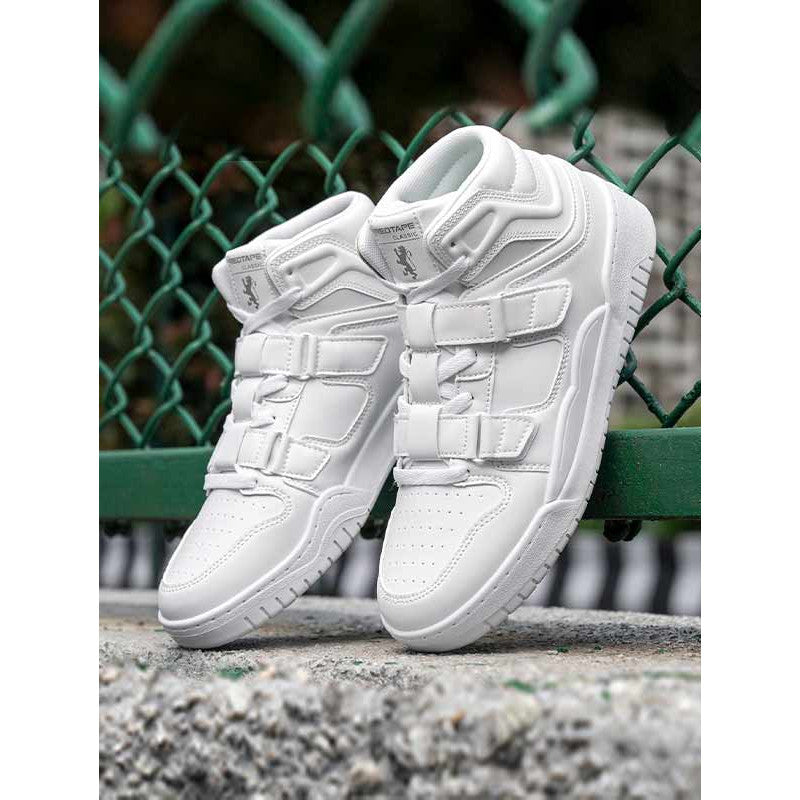 mens white slip on trainers
