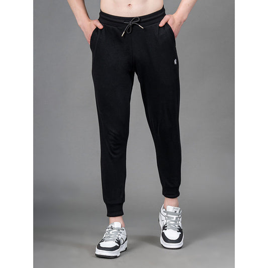 RedTape Black Solid Jogger for Men | Comfortable and Stylish Activewear