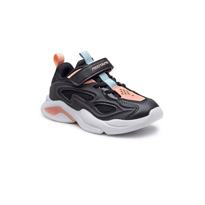 RedTape Unisex Kids Black And Pink Sports Shoes