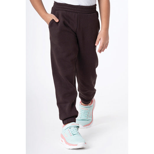 Mode by RedTape Girl's Brown Solid Jogger