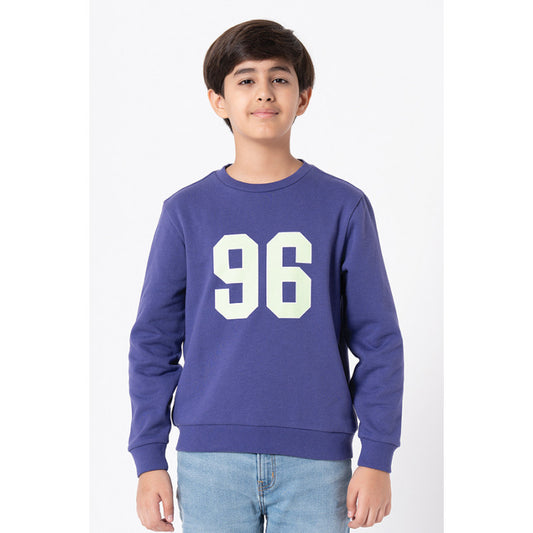 RedTape Kids Unisex Purple Printed Sweatshirt