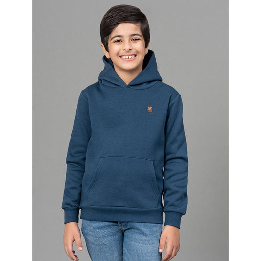 RedTape Teal Hoodie for Boys | Warm and Durable