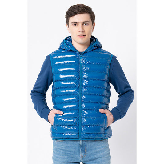 RedTape Men's Blue Solid Jacket