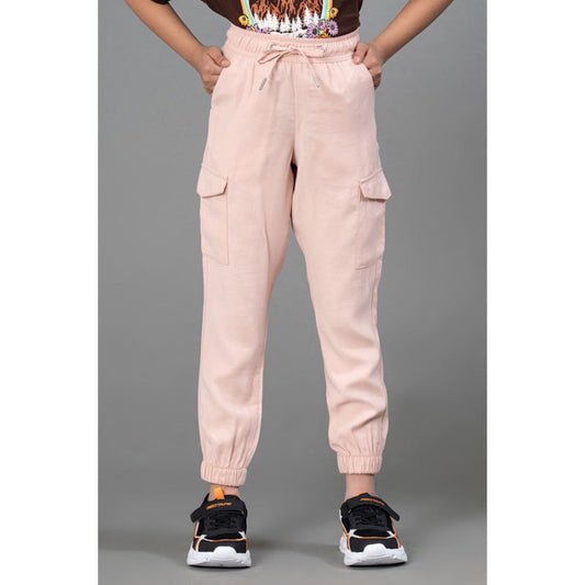 Mode By RedTape Pastel Pink Joggers for Girls| Best in Comfort|Front Side Pockets| Viscose| Regular Fit