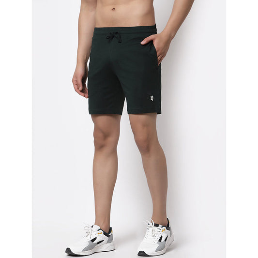 RedTape Men's Dark Green Sports Shorts