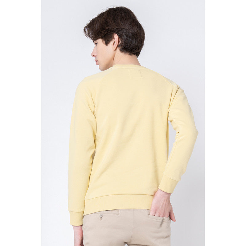 RedTape Men's Yellow Regular Sweatshirt